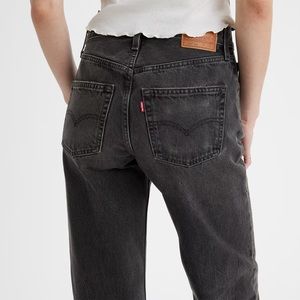 Levi’s 501 90s straight leg washed black jeans